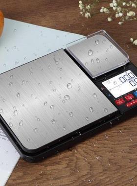 Dual Platform digital Kitchen & Food Scale Tare Clear Ba