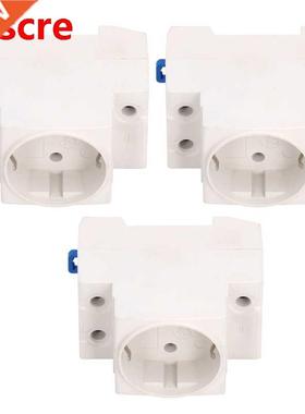 3Pcs Power Socket Rail Adapter Electrical Outlet Industrial