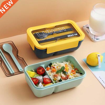 Portable Lunch Box School Office Home Microwave Plastic Bent
