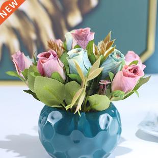 Ceramic Flower Pot Succulent Flower Pot Navy Blue Gardening