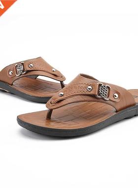 New Summer Beach Slippers Men Flip Flops  Quality Antiski