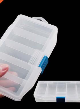 5 Compartments Fishing Tackle Box Storage Case Fly Fishing L