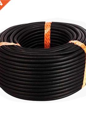 50 Ft 1/4inch Split Wire Loom Conduit Polyethylene Tubing Bl
