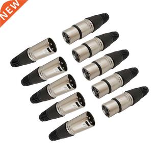 Microphone Conn Pin Wire Cable Audio Male Female XLR 10Pcs