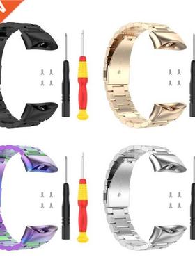 Stainless Steel Watch Band Wrist Strap for -Garmin Forerunne