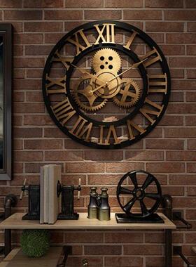 40/50cm Vintage Silent Wall Clock Arabic Roman Numeral Pendu