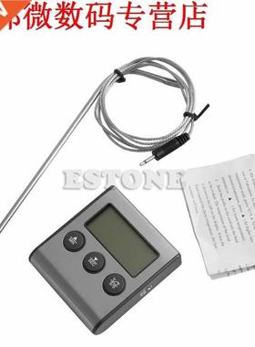 Probe Oven & Meat Thermometer Timer for BBQ Grill Meat F