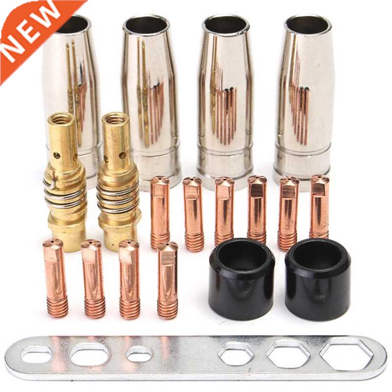 19Pcs Welding Torch Nozzle Part Kit Conical Nozzle Sleeve Ro
