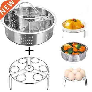 Basket Steam set Egg Pot Set Steel Stainless Steamer Pcs