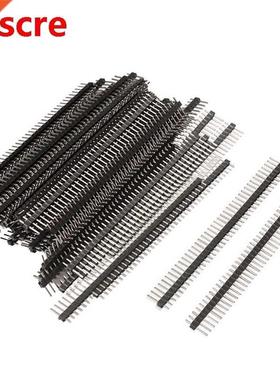 60 Pieces Breakaway Pin Header, 40 Pin 2.54mm Straight Singl