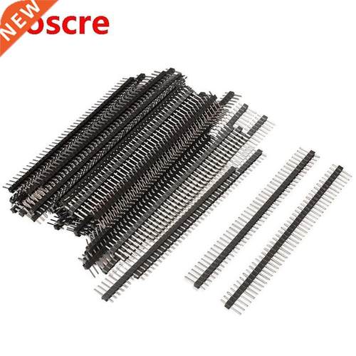 60 Pieces Breakaway Pin Header, 40 Pin 2.54mm Straight Singl