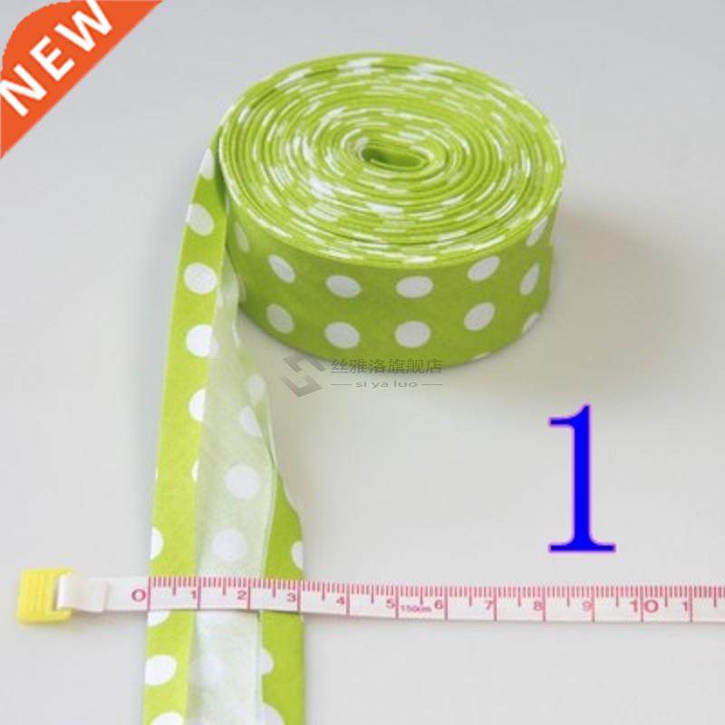 30mm dots printing single ironed fold cotton bias binding ta