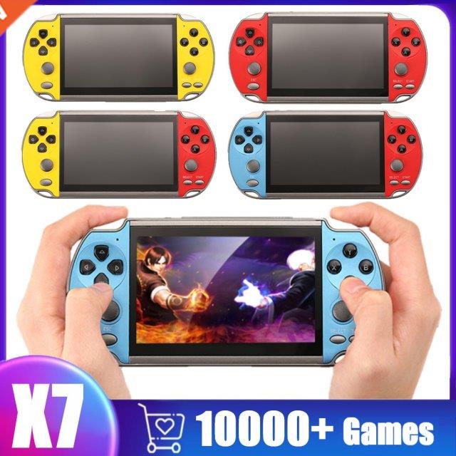 2022 New X7 4.3 Inch Video Game Console HD Screen Dual Joyst