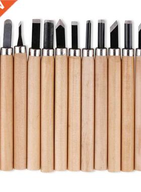 12pcs Wood Carving Chisel Knife Hand Tool Set For Basic Deta
