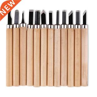 12pcs Wood Carving Chisel Knife Hand Tool Set For Basic Deta