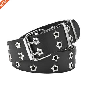 Buckle Rivet Style Double Goth Eye Belt Man NEW Pin Star