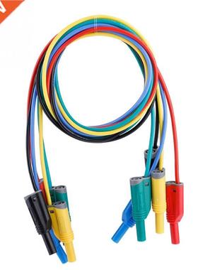 5pcs 1000V 10A P1050-1 14AWG Multimeter Wire Cables 4mm Bana