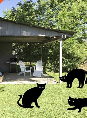 Acrylic Hollow Insert Card Cat Ornaments Cat Garden Decorati