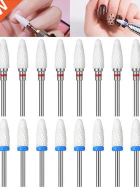 10Pcs Ceramic Milling Cutter Nail Drill Bit EC Manicure Dril