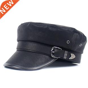 Military Hat Autumn Cotton for Buckle Sailor Women Belt