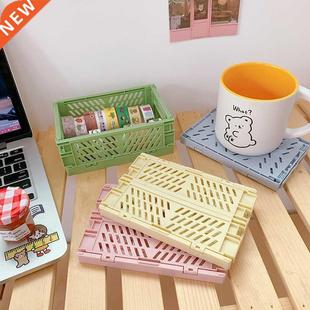 Mini Folding Plastic Storage Box Collapsible Storage Contain