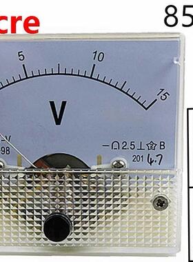1PCS 85L1-V 15V AC Analog Voltmeter Panel Voltage Meter 64*5