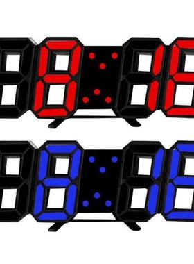 3D LED Wall Clock 8.46 Wall Clock Digital 3D LED Alarm Cloc