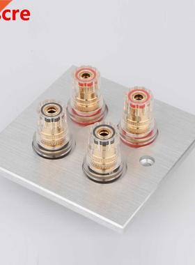 8pcs YTER Gold Plated Brass 5 Way Speaker Binding Post Ampli