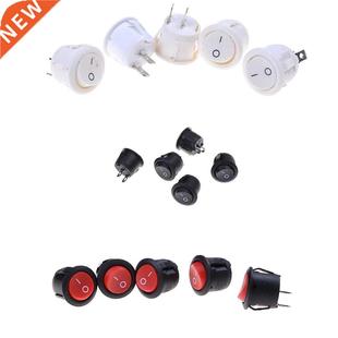OFF 250V lot Rocker Round Snap 5Pcs Switch Off