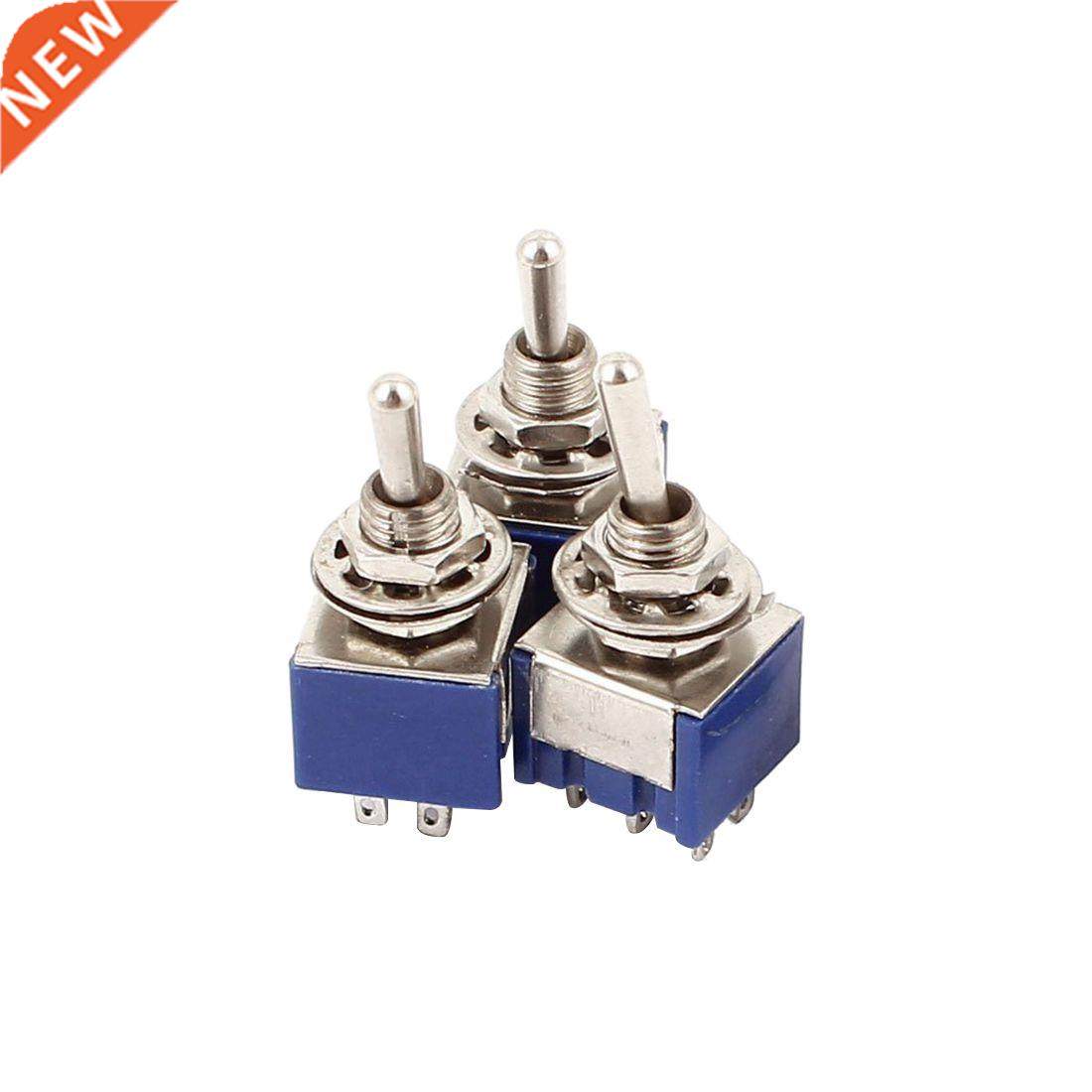 AC 6A 125V 2 Position 6Pins DPDT ON-OFF Mini Switch 4 Pcs