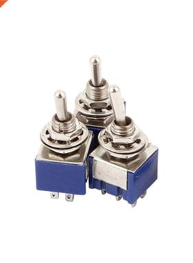 AC 6A 125V 2 Position 6Pins DPDT ON-OFF Mini Switch 4 Pcs