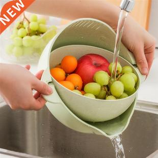 Fruit Vegetable Portabl Silic Strainer Basket Washing