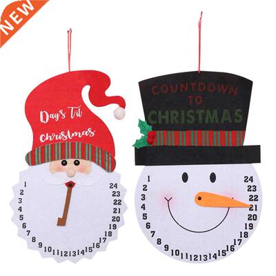 2020 Christmas Non-woven Wall Calendar Advent Countdown Sant