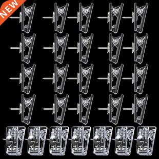 Set of 50Pcs Creative Photo Clip Style Pushpins Set Home Kin