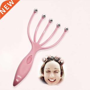 1Pcs Five Finger Head Massager Steel Ball Head Massage Relax