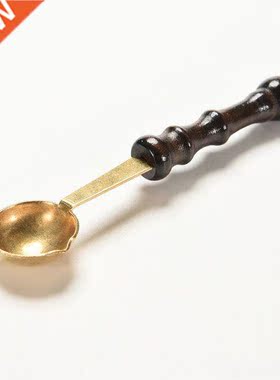 5 PCS Wax Stamp Sealing Wax Spoon Vintage Wood Handle Sealin
