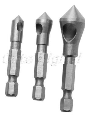 3Pcs 90 Degrees Countersink Bit Set Deburning Drill Bits Tap