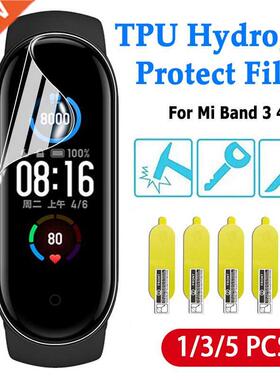 1/3/5pcs TPU Hydrogel Protective Film For Xiaomi Mi Band 6 5