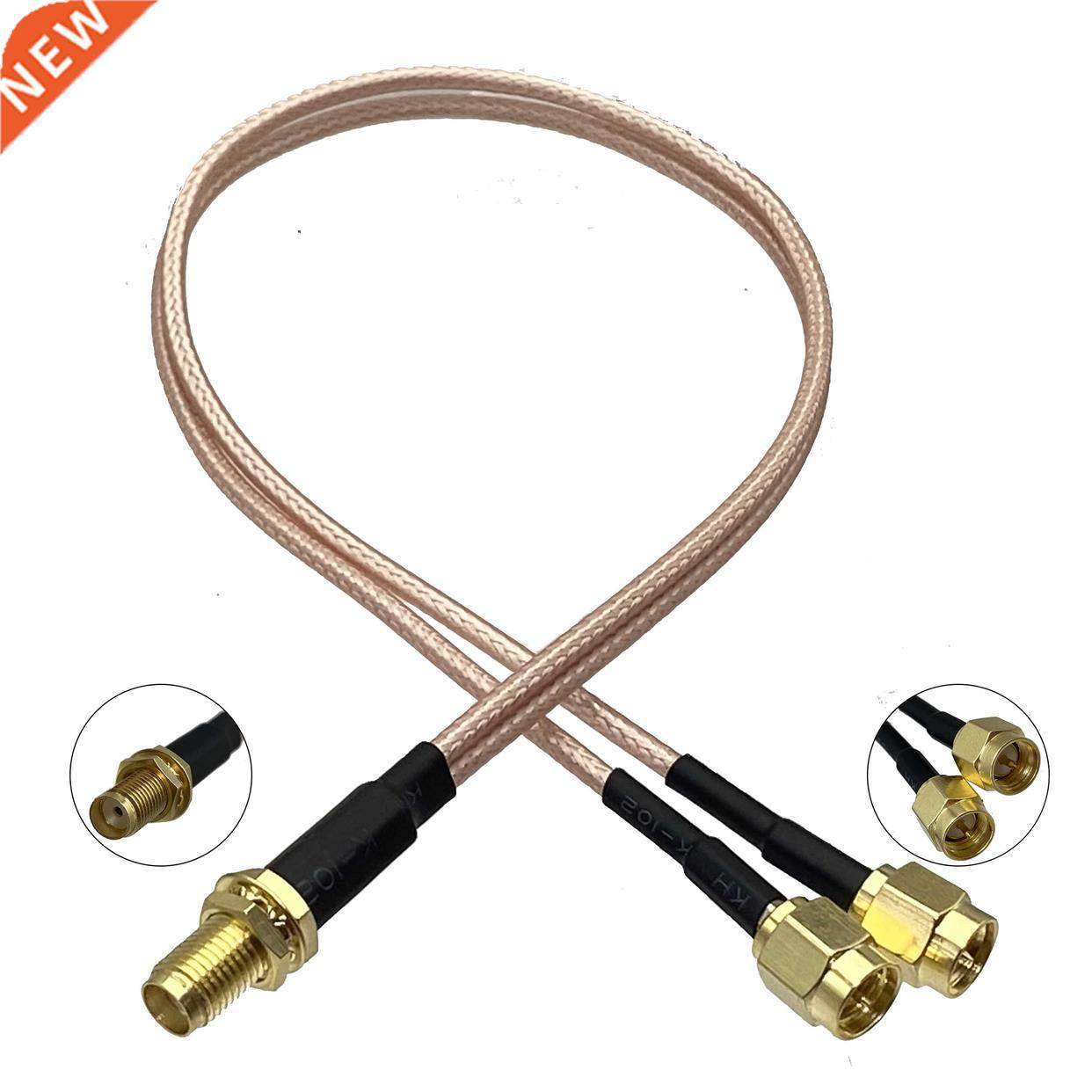 rg316 sma female jack bulkhead to dual sma male plug connect