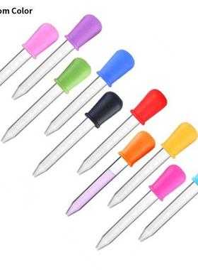 10pcs Small Silicone Plastic Pipette Dropper Feeding Medicin