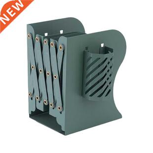 K1KF Metal Adjustable Bookends Pattern Engraved Book Stands