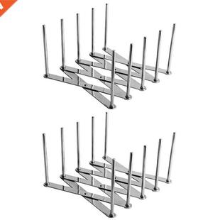 2 Pack Extendable Pot Lid Holders Multipurpose Steamer Rack