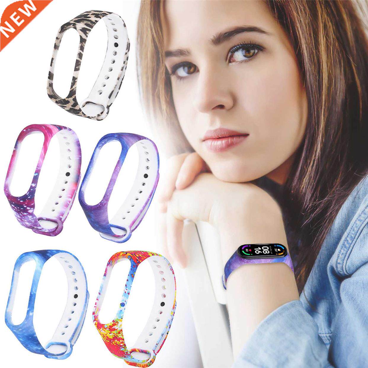 silicone wristband for xiaomi mi band 6 watch replacement ac