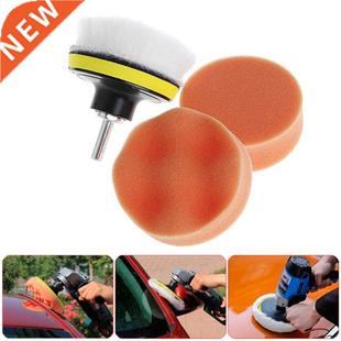 Waxing Kit Inch Pad Polishing Buffing Sponge M10 80mm 5Pcs