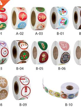 Christmas Gift Sealing 500pcs Stickers Thank you Love Desig