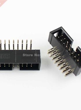 10 Pcs 2.54mm 2x8Pin 16 Pin Right Angle Male Shrouded IDC Bo