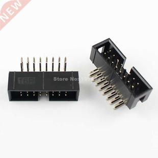Shrouded 2x8Pin Right Angle Pin 2.54mm IDC Male Pcs