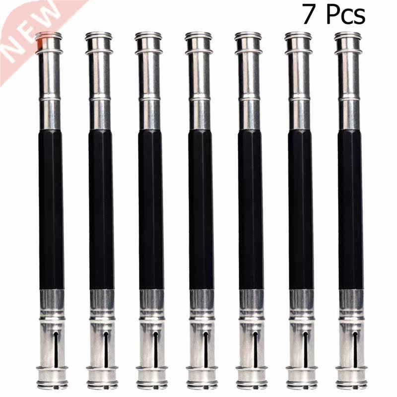 7PCS Metal Pencil Extender Sturdy Pencil Holder Lengthener