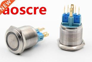 flat stainless steel 1pcs button waterproof metal switc 22mm