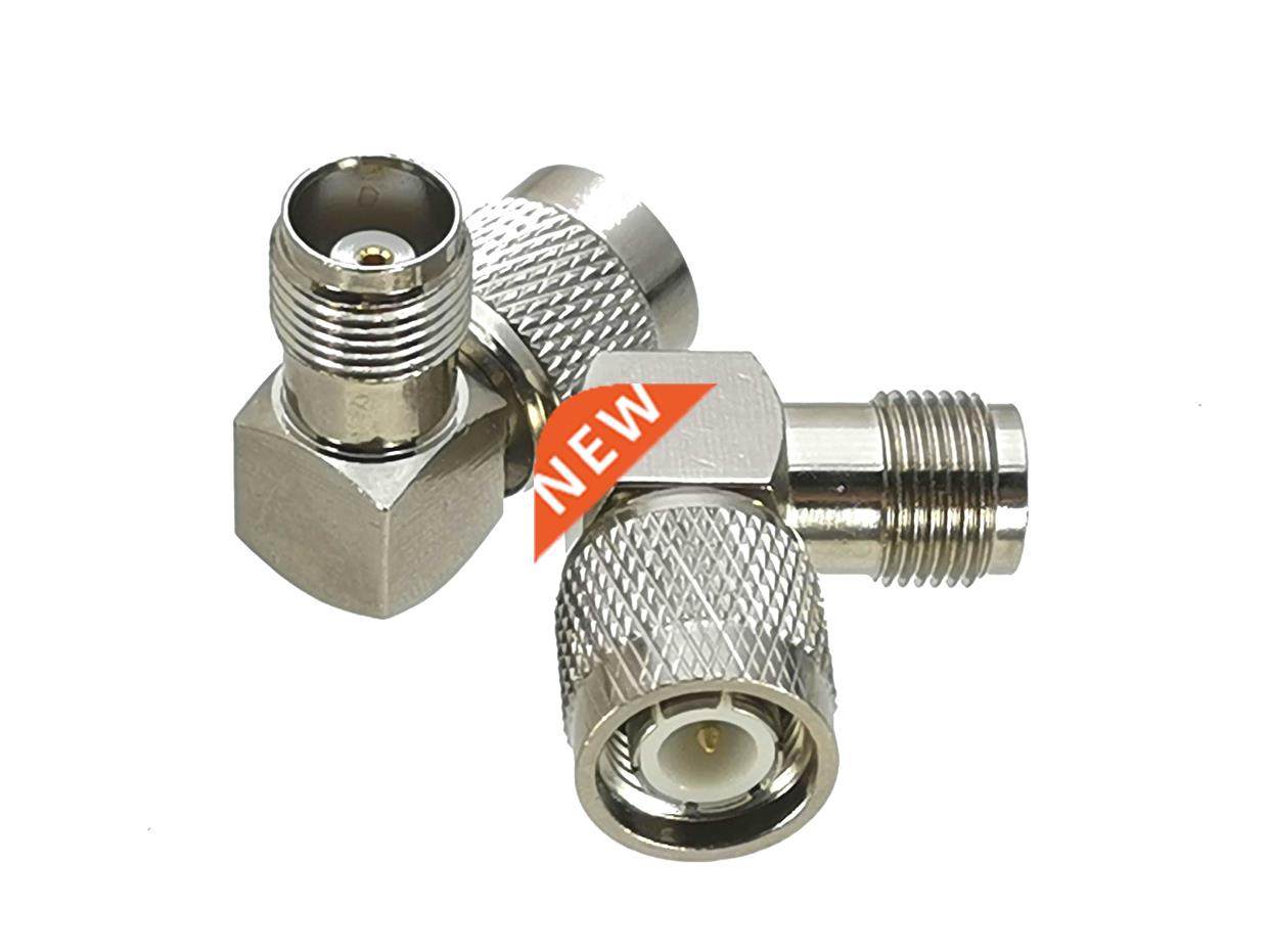 1Pcs TNC Male plug to TNC Female Jack Right angle RF Adapter